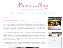 Tablet Screenshot of mumscalling.com